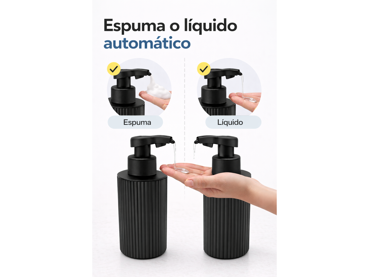 Dispensador Automático de Jabón Líquido 450 ml (ABS)