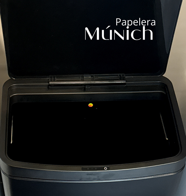 Papelera Automática Munich Black Mate