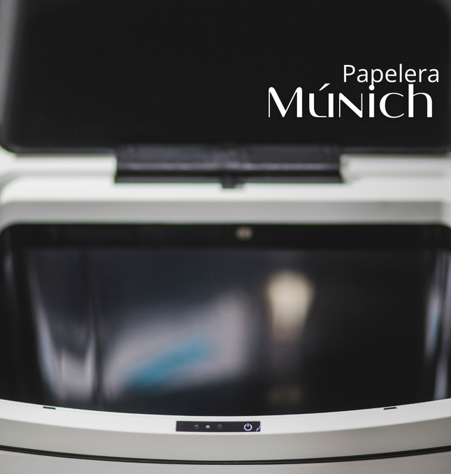 Papelera Automática Munich Blanco Mate
