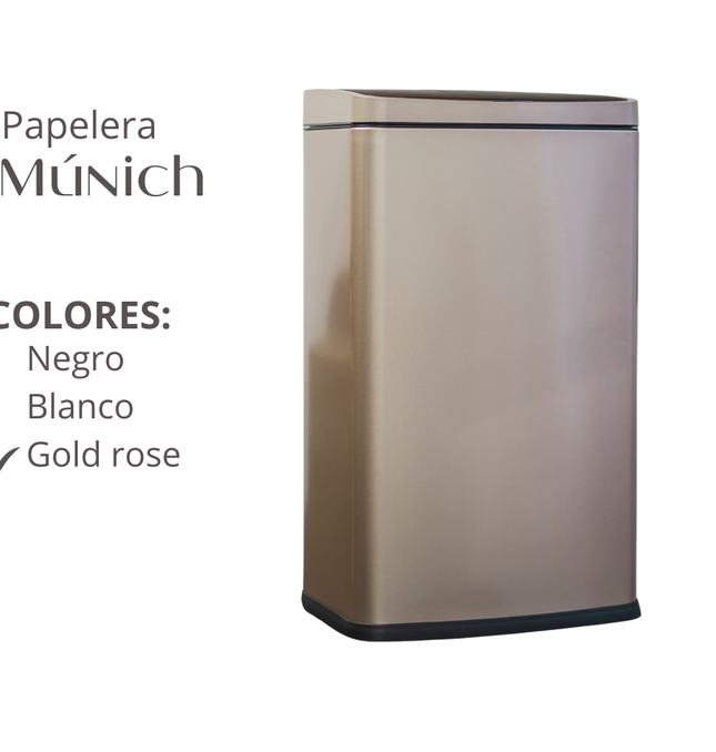 Papelera Automática Munich Gold Rose
