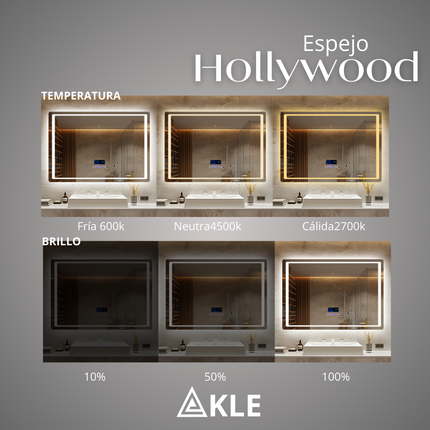 Espejo Led Inteligente Hollywood