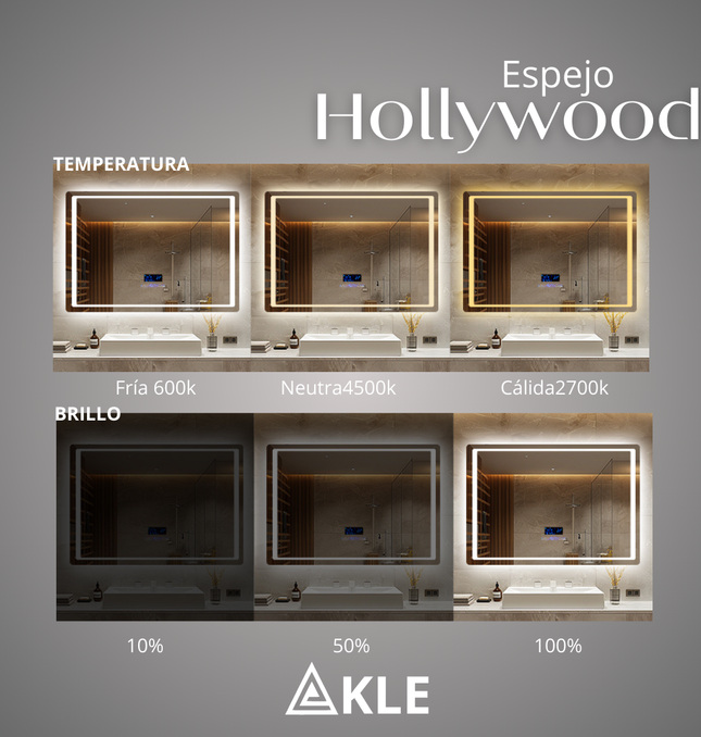 Espejo Led Inteligente Hollywood