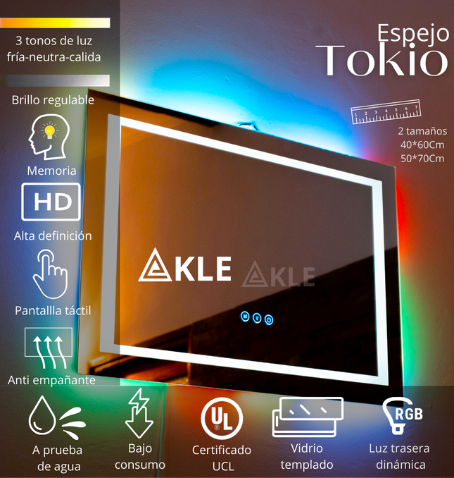Espejo Led Tokio