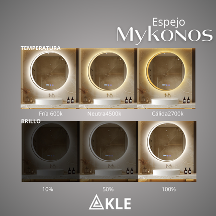 Espejo Led Mykonos
