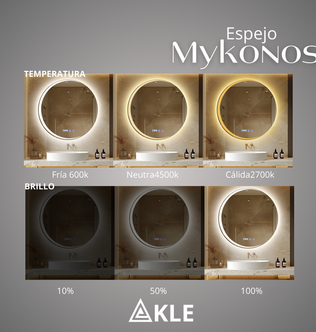 Espejo Led Mykonos