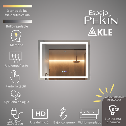 Espejo Led Pekín