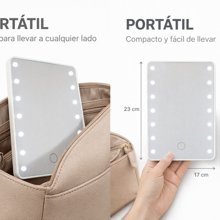Espejo Led Portátil Singapur