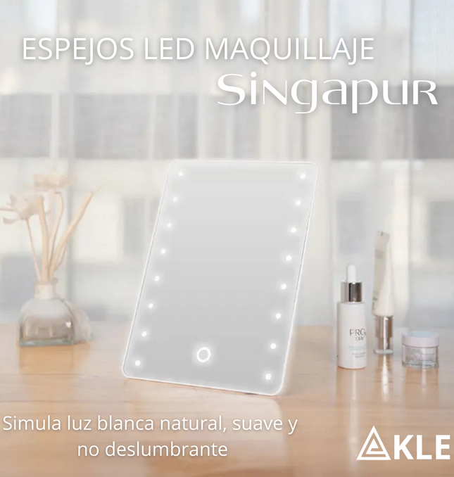 Espejo Led Portátil Singapur