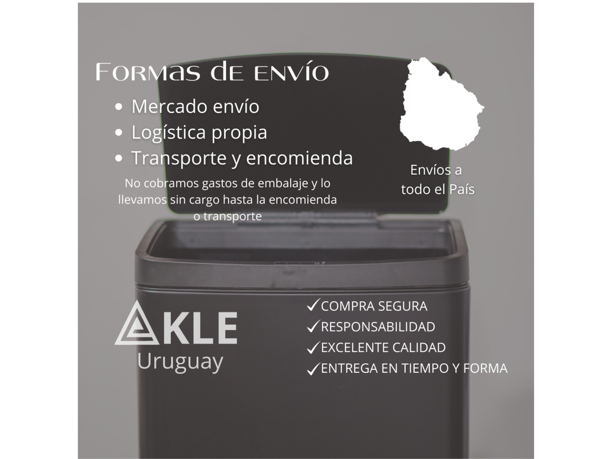 Papelera Automática Munich Black Mate