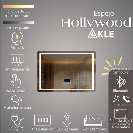 Espejo Led Inteligente Hollywood