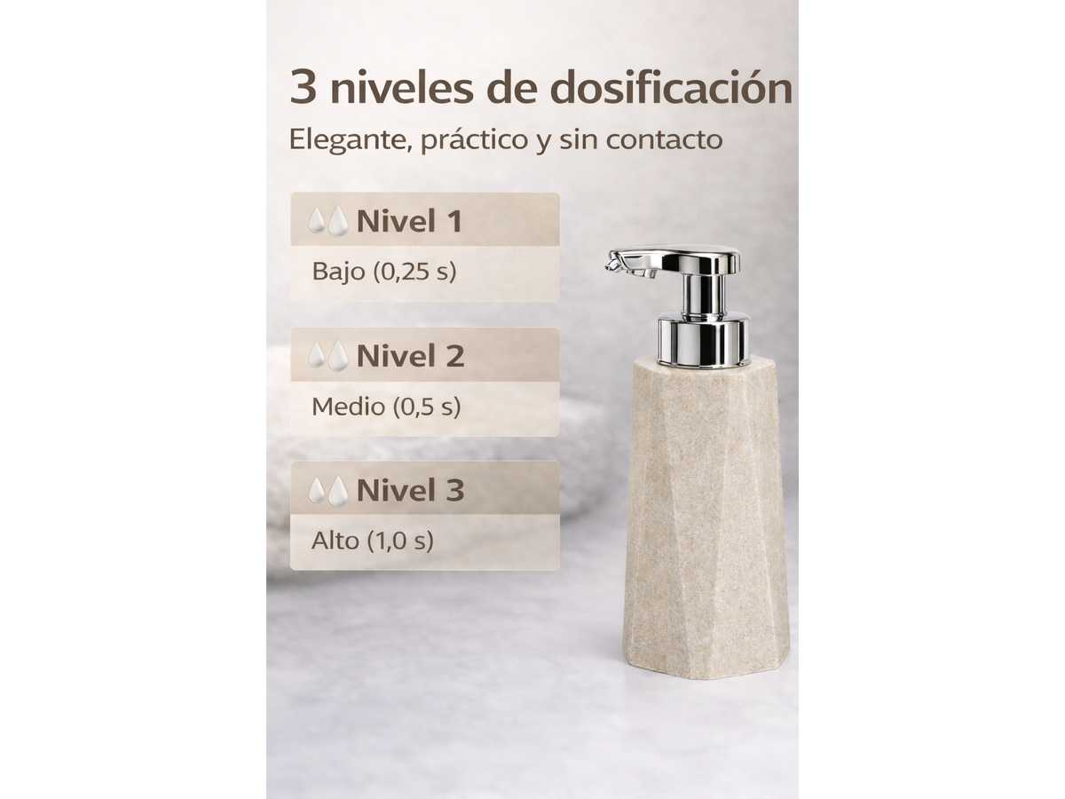 Dispensador Automático de Jabón Espuma 300 ml (Resina)