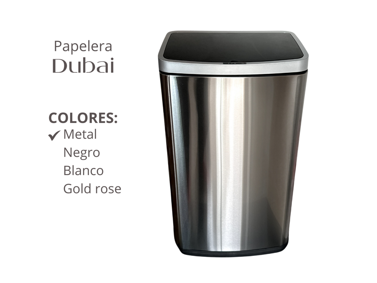 Papelera Automática Dubai Metal