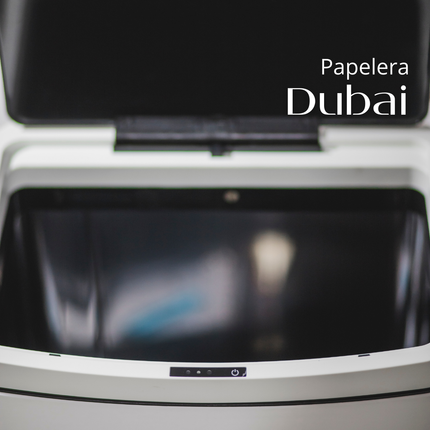 Papelera Automatica Dubai Blanco Mate