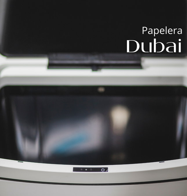 Papelera Automatica Dubai Blanco Mate