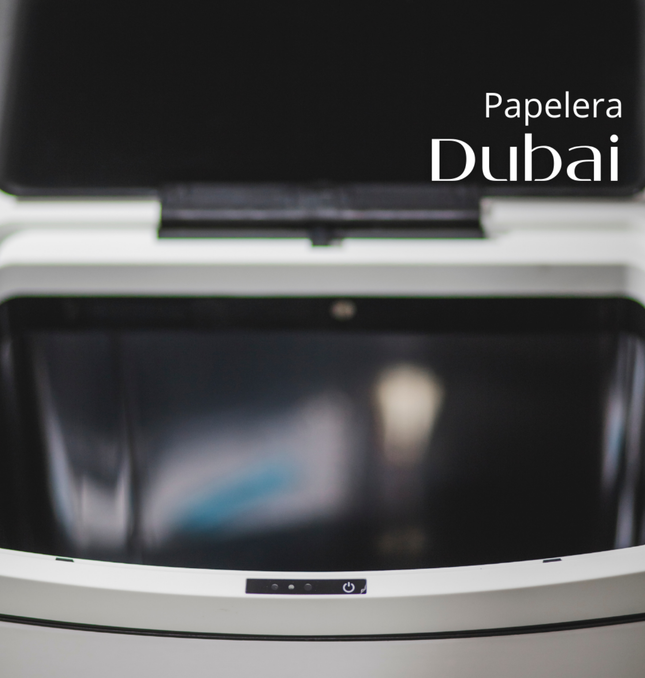 Papelera Automatica Dubai Blanco Mate