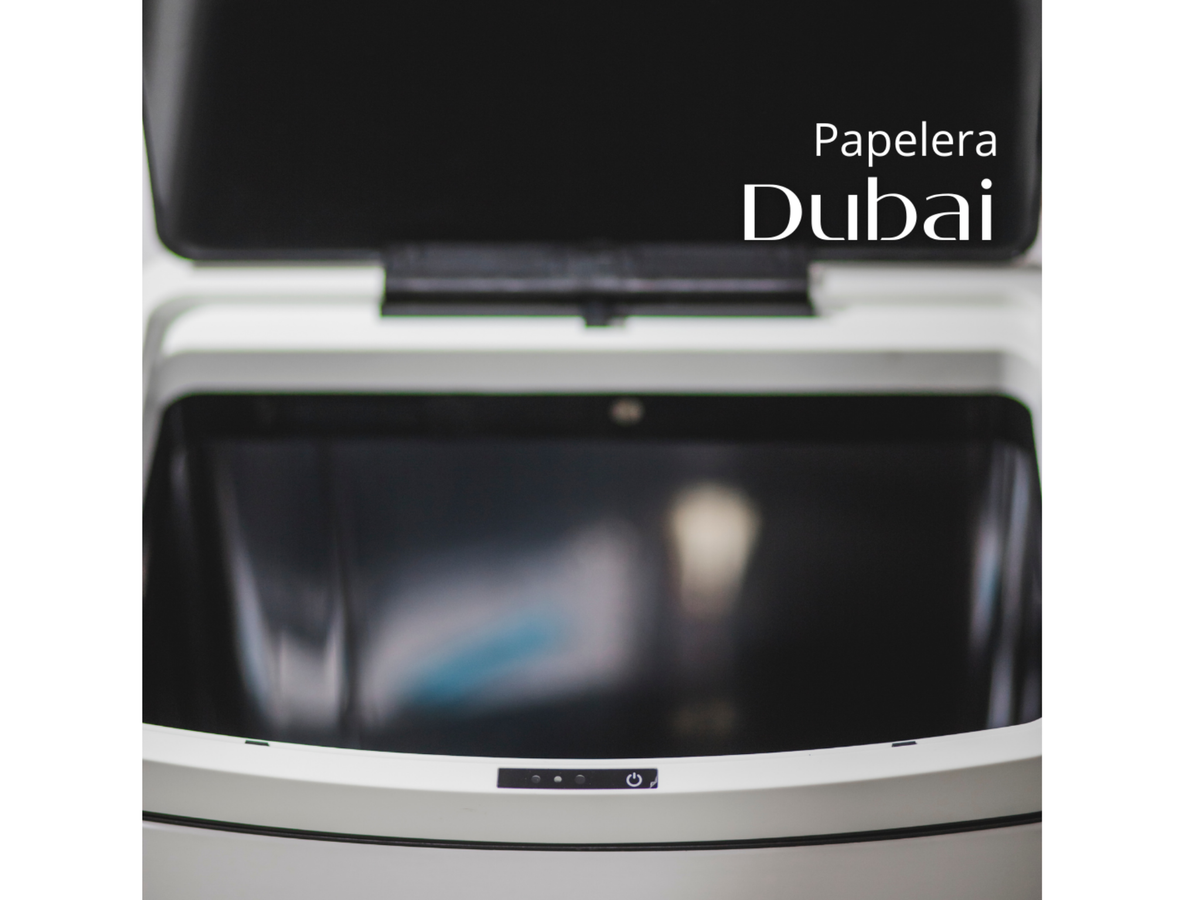 Papelera Automatica Dubai Blanco Mate