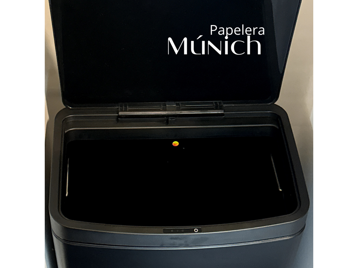 Papelera Automática Munich Black Mate