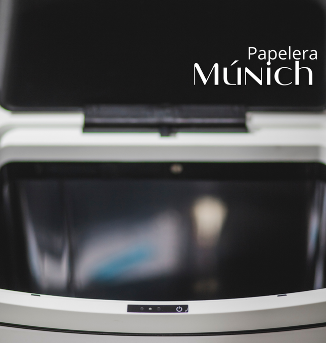 Papelera Automática Munich Blanco Mate