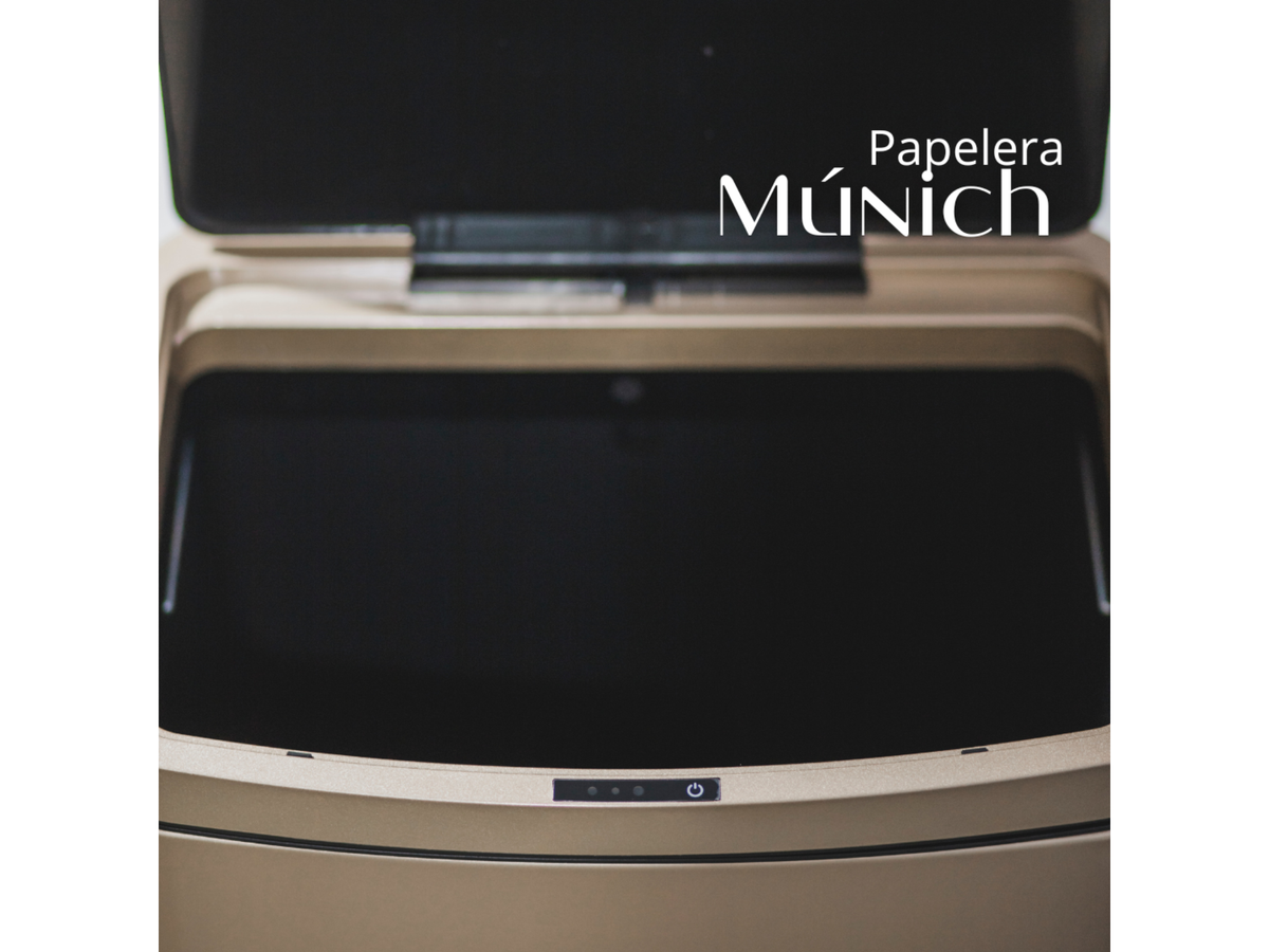 Papelera Automática Munich Gold Rose