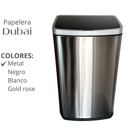 Papelera Automática Dubai Metal