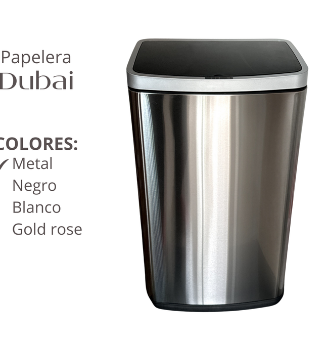 Papelera Automática Dubai Metal