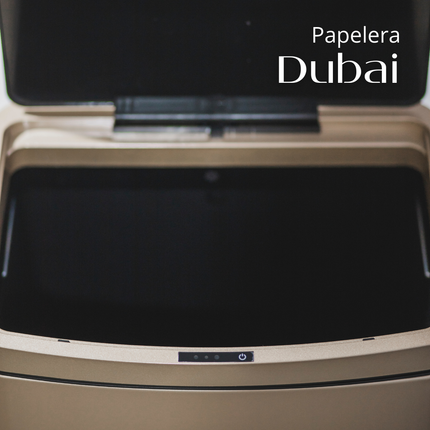 Papelera Automatica Dubai Gold Rose