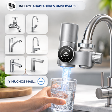 Purificador Agua UV Canilla Display Digital + Filtro Extra