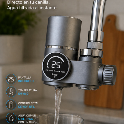Purificador de Agua UV para Canilla con Display Digital