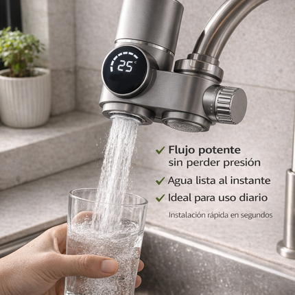 Purificador Agua UV Canilla Display Digital + Filtro Extra
