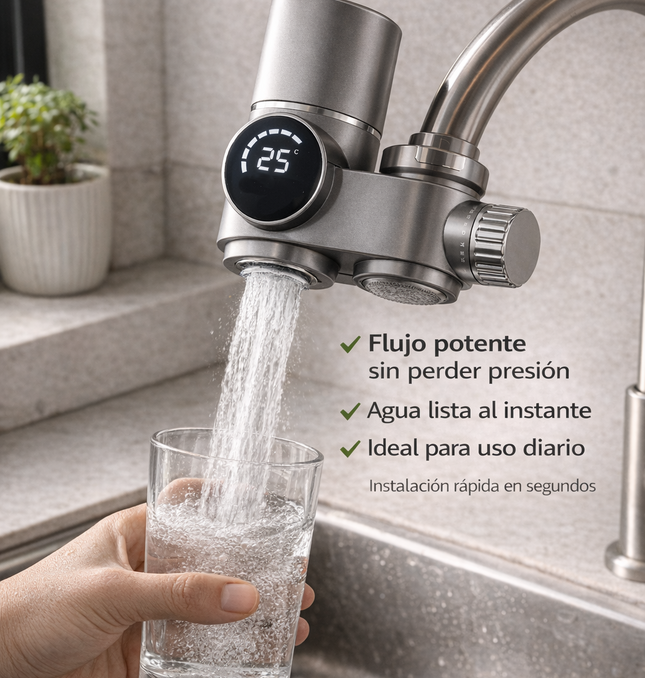 Purificador Agua UV Canilla Display Digital + Filtro Extra