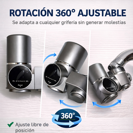 Purificador Agua UV Canilla Display Digital + Filtro Extra