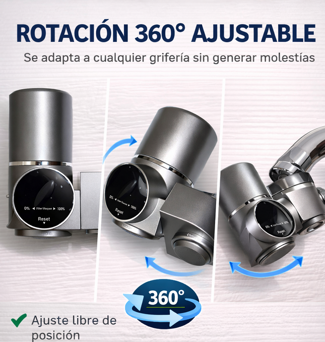 Purificador Agua UV Canilla Display Digital + Filtro Extra