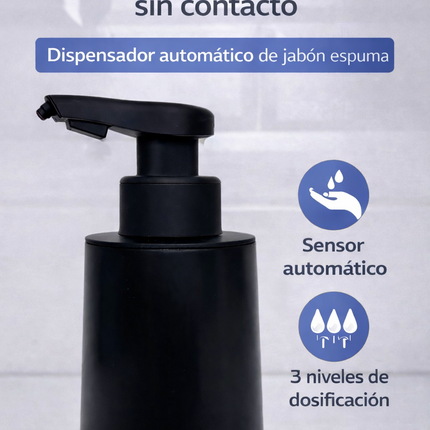 Dispensador Automático de Jabón en Espuma 320 ml Cerámica Recargable USB