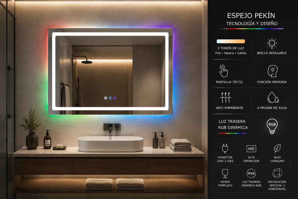 Espejo Led Pekín