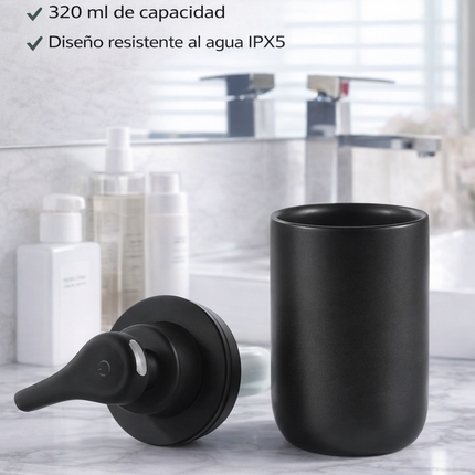 Dispensador Automático de Jabón en Espuma 320 ml Cerámica Recargable USB
