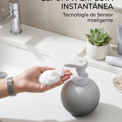 Dispensador Automático Jabón Espuma 780ml Sensor Resina