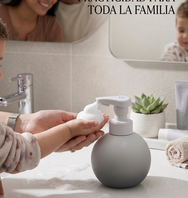 Dispensador Automático Jabón Espuma 780ml Sensor Resina