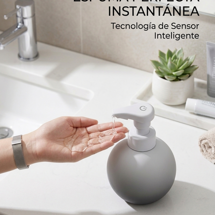 Dispensador Automático Jabón Líquido 780ml Sensor Resina