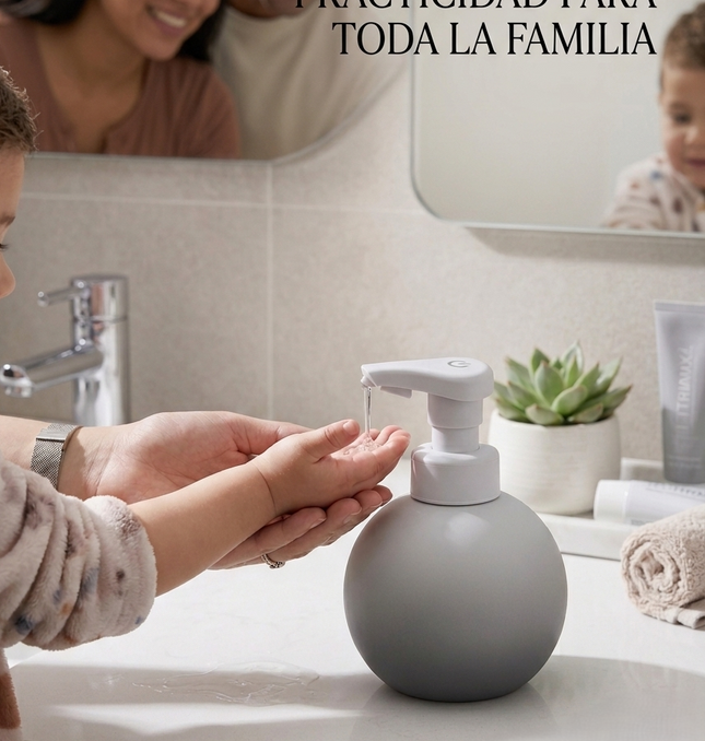 Dispensador Automático Jabón Líquido 780ml Sensor Resina