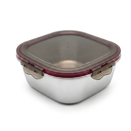 Tupper Acero Inoxidable Hermético 1200 ml Vianda Completa Antiderrame