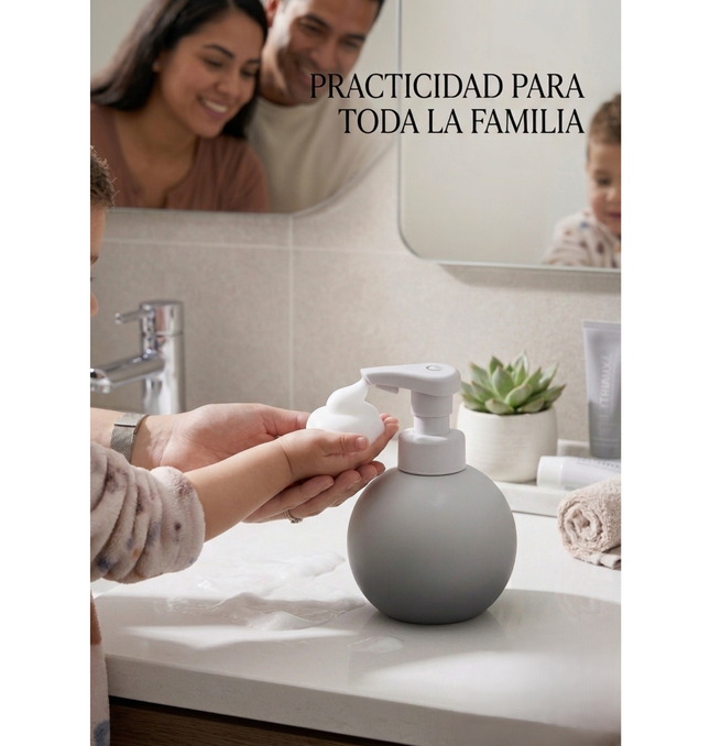 Dispensador Automático Jabón Espuma 780ml Sensor Resina