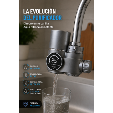 Filtro Repuesto Purificador Grifo Con Display Carbon