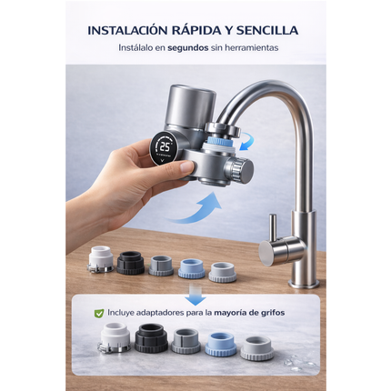 Filtro Repuesto Purificador Grifo Con Display Carbon