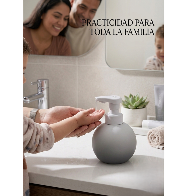 Dispensador Automático Jabón Líquido 780ml Sensor Resina
